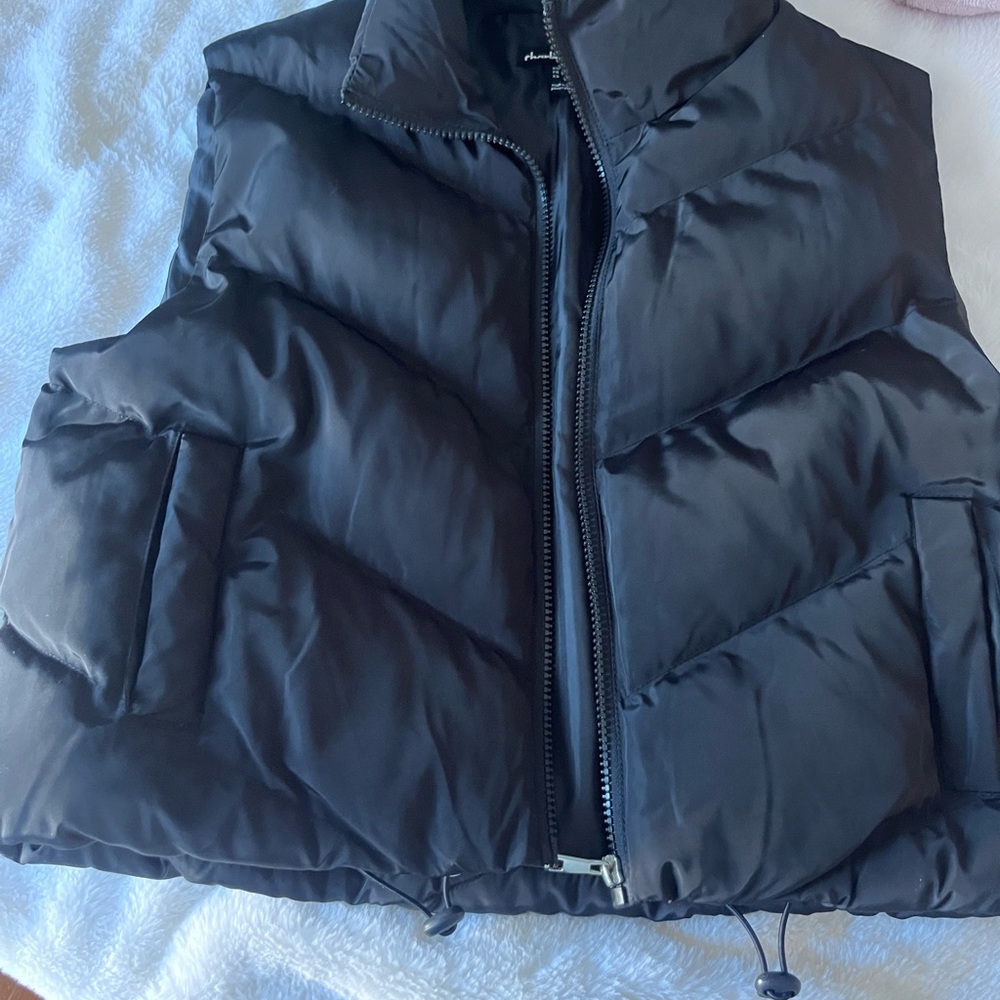 Girls Black Puffer Vest